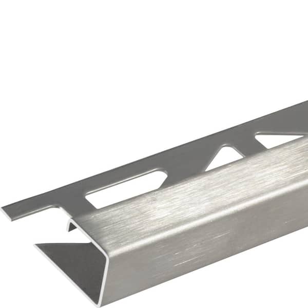 Dural Squareline Profile 1 2 In Square, Stainless Steel Tile Trim
