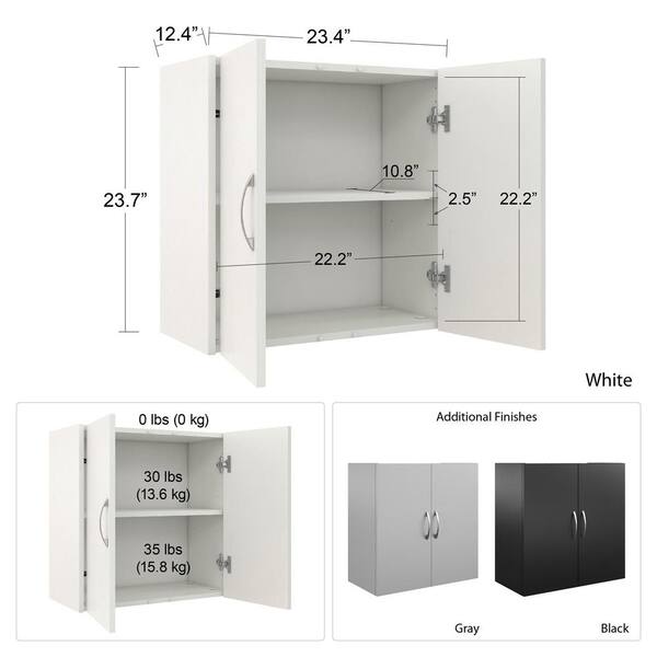 Ameriwood Home SystemBuild Kendall Storage Cabinet 2 Drawers 3