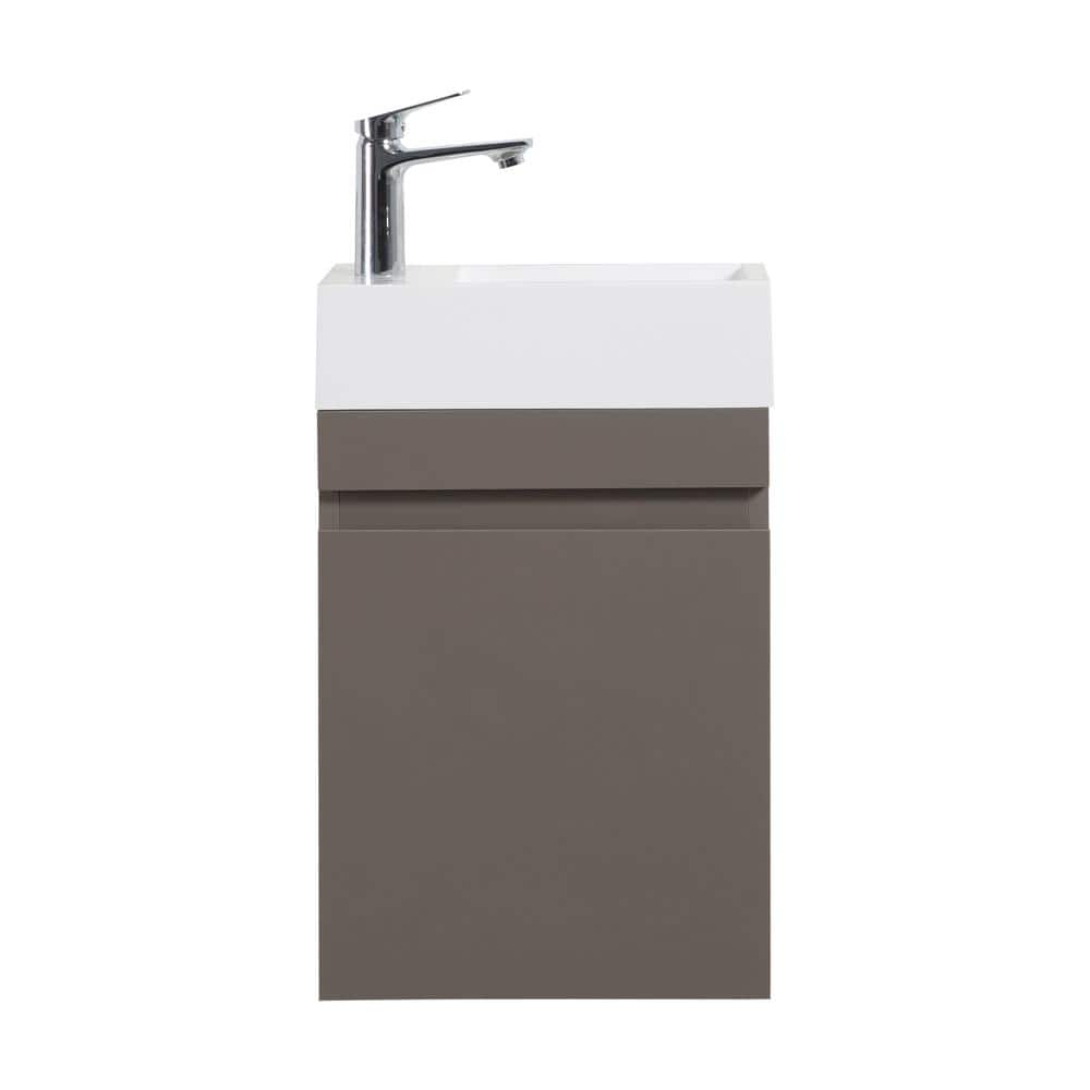 Laura 16.00 in. W x 8.70 in. D x 25.00 in. H Single Sink Wall Mounting Bath
