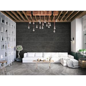 Ader Botticino 12 in. x 24 in. Polished Porcelain Floor and Wall Tile