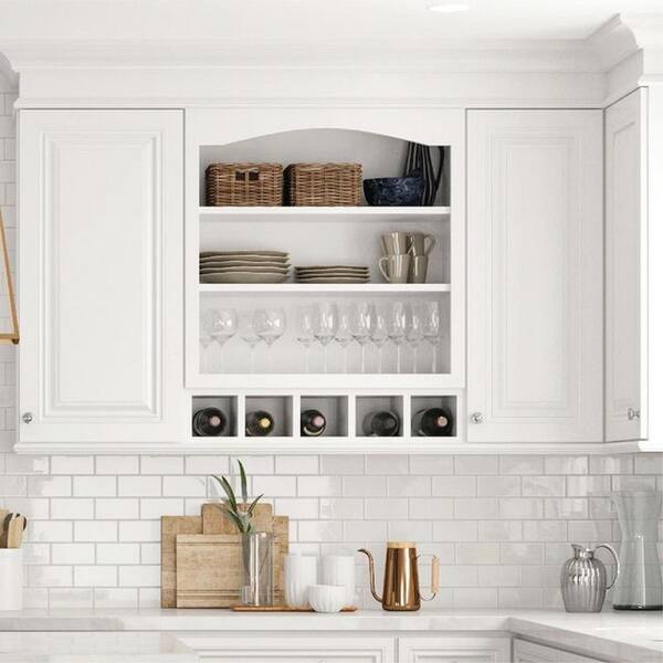 Aoibox 11.75 in. W x 23.50 in. D x 23.50 in. H in White Gray MDF Easy to Assemble Cabinet Kitchen Cabinet with AjustableShelves