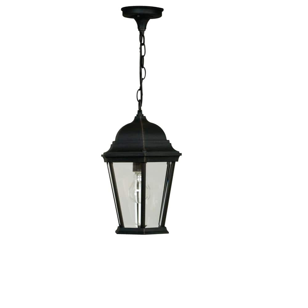 Craftmade Straight Glass 60-Watt 16-in Textured White Traditional Post Light