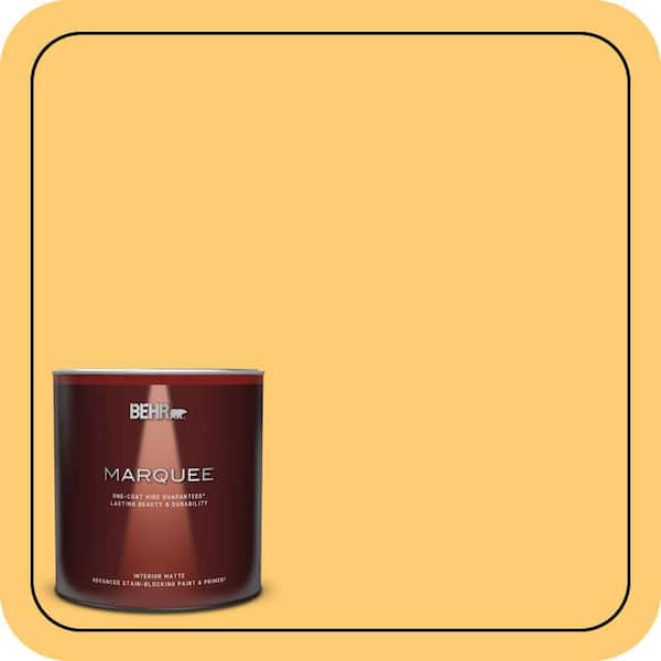 BEHR MARQUEE 1 qt. #310B-5 Spiced Butternut Matte Interior Paint & Primer