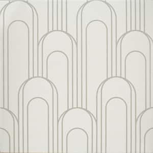 Epoque Oval Gray and Taupe 8 in. x 8 in. Matte Ceramic Floor and Wall Tile (12.7 sq. ft. / Case)