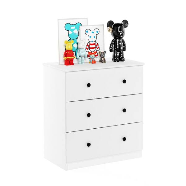 Cortina White Small Drawer Chest, One/size  Small drawers, Acrylic  drawers, Three drawer chest