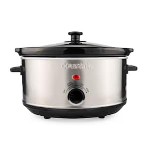 3.5 qt. Oval Stainless Steel Slow Cooker