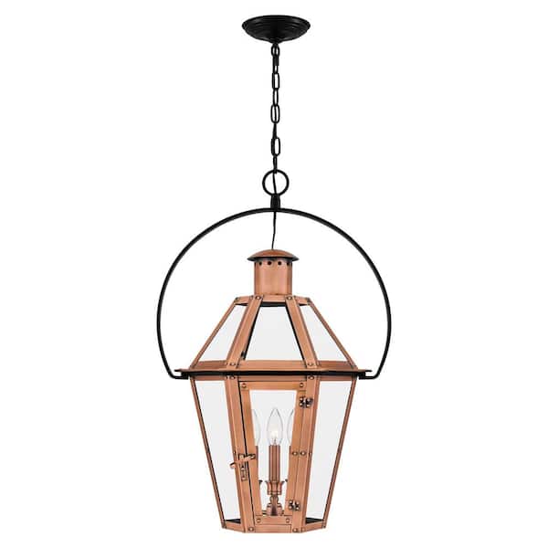 Quoizel Burdett 3-Light Aged Copper Pendant