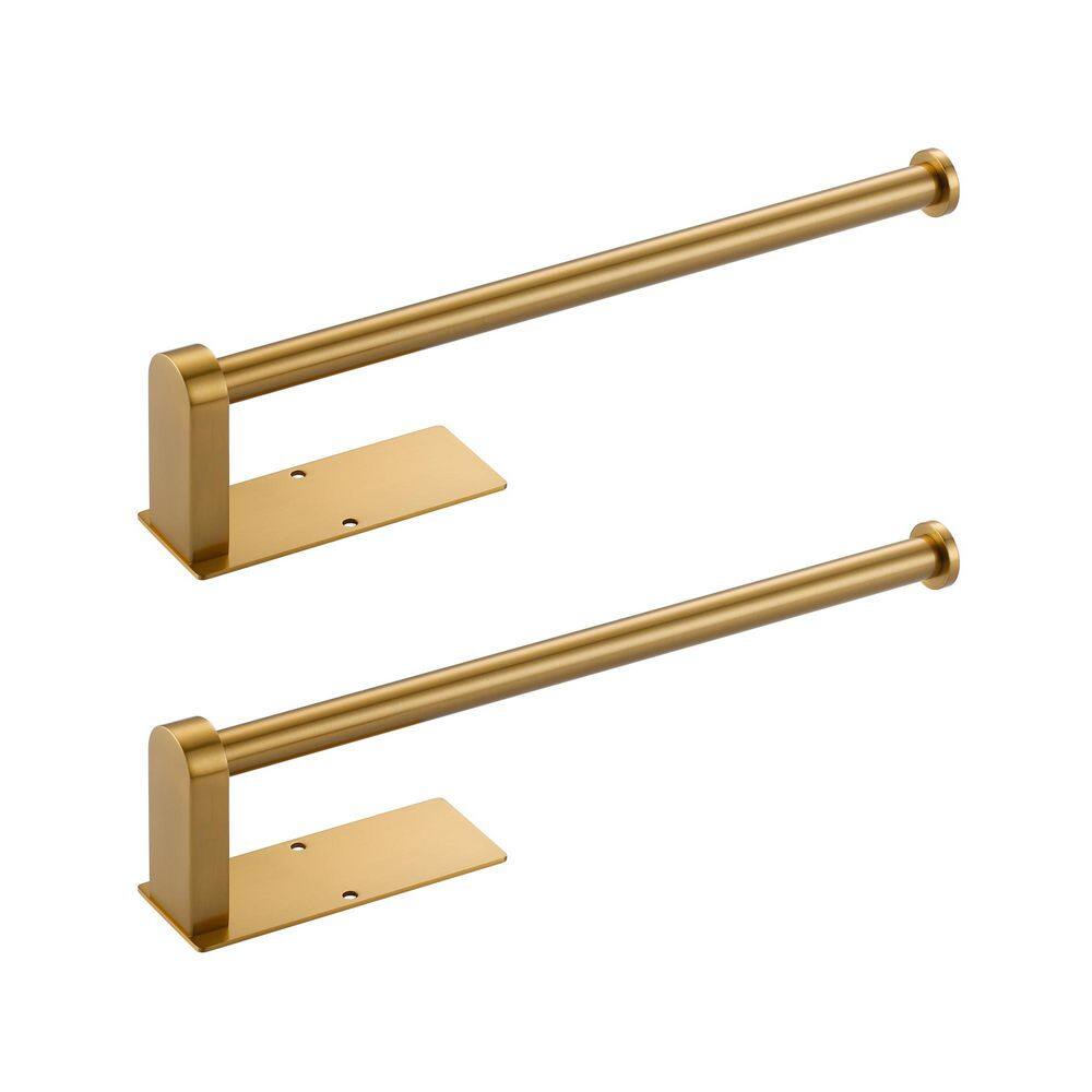 Wall Mount Drilled Stainless Steel Paper Towel Holders Under Cabinet for Kitchen in Brushed Gold (2 Pack) price history on PriceWatchPro