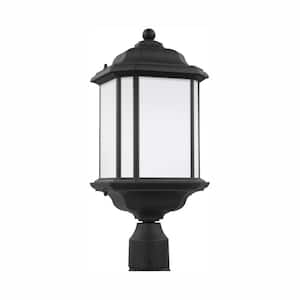 Kent 1-Light Outdoor Black Post Light with LED Bulb