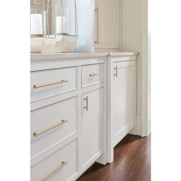 Radius 12-5/8 in. (320mm) Modern Champagne Bronze Bar Cabinet Pull