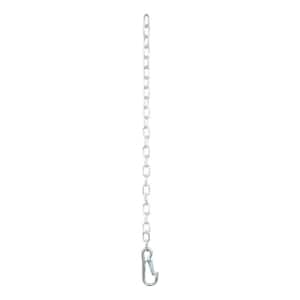 27'' Safety Chain with 1 Snap Hook (2,000 lbs., Clear Zinc)
