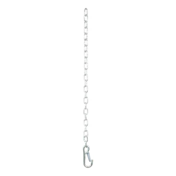 CURT 27" Safety Chain with 1 Snap Hook (2,000 lbs., Clear Zinc)