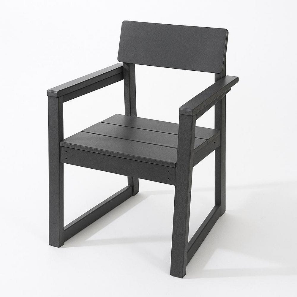 Grey HDPE Outdoor and Garden Armchairs with Backres Modernist Designt Chairs price history on PriceWatchPro