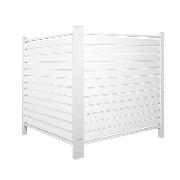 Unbranded Blinds Vinyl Privacy Fence Panel 48 in. H x 48 in. W