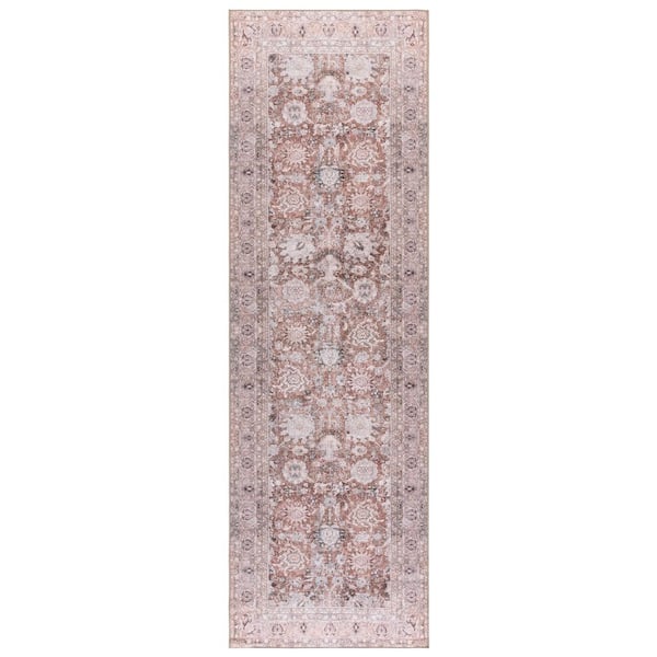 Vintage Heriz 3 ft. x 8 ft. Brown/Beige Persian Washable Runner Rug