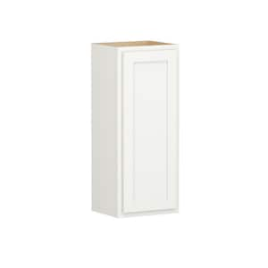 Shaker Partial Overlay 15 in. W x 12 in. D x 36 in. H Plywood Assembled Wall Kitchen Cabinet in Linen White