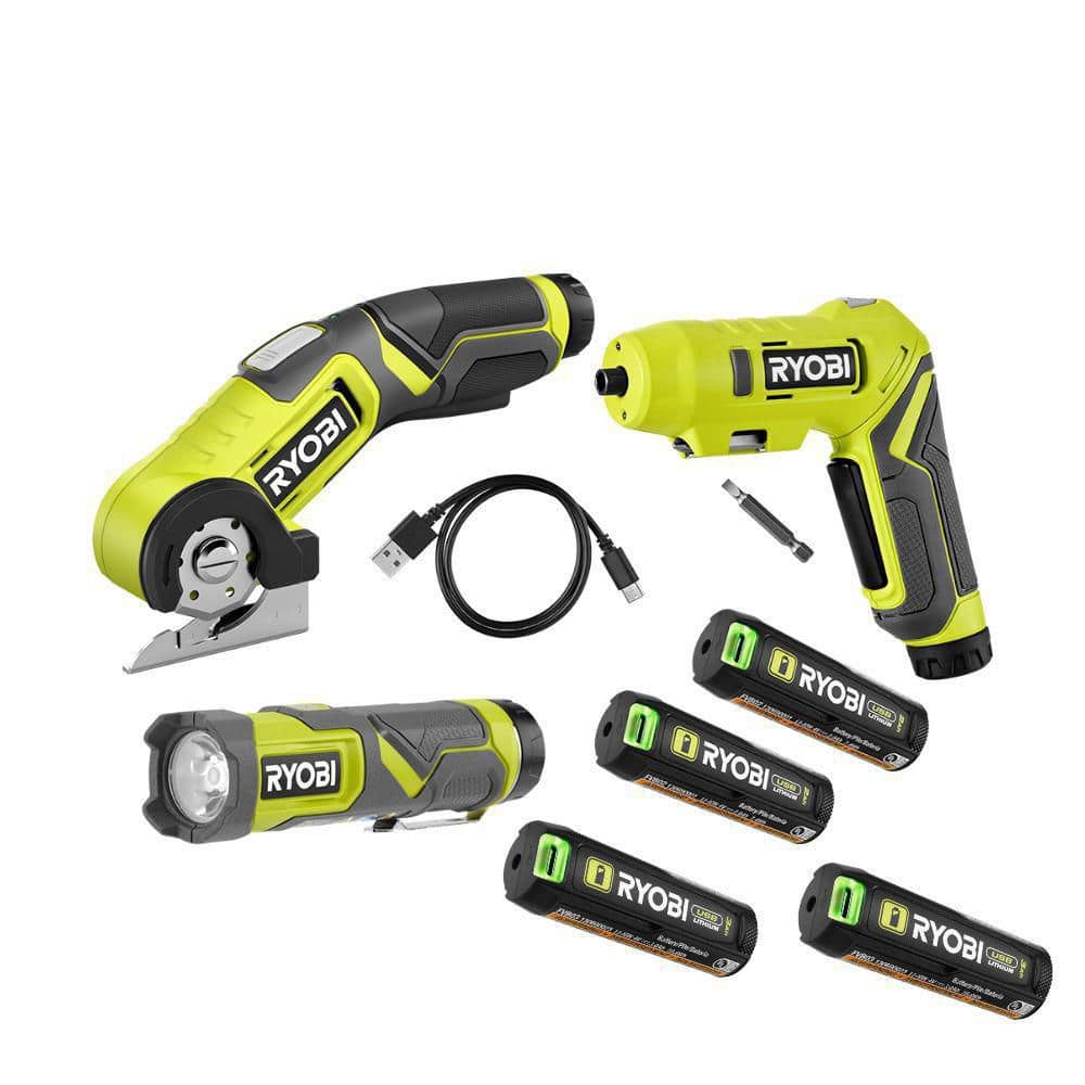 USB Lithium 3-Tool Combo Kit w/ Flashlight, Screwdriver, Cutter, (2) Batteries, Charger & USB Lithium 3Ah Battery (2Pk) price history on PriceWatchPro