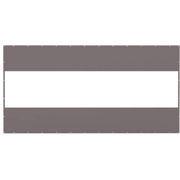 8 ft. x 16 ft. Awning Waterproof Patio Screen Room Divider, Heavy Duty Outdoor Clear Panel 18 oz. PVC Polyester Curtain