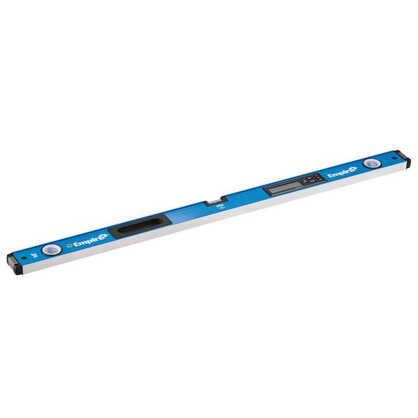 Empire - 48 in. Digital Box Level with Case and 8 in. Magnetic Torpedo Level and Rafter Square in True Blue
