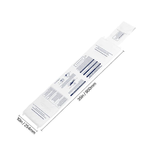 White Early Alert Bed Alarm System, 1x3 ft. Wireless Bed Sensor Pad with Call Button & Pager Pre-Alert Safety Bed Alarms
