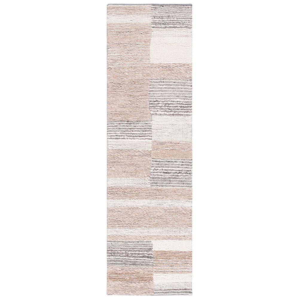 Casablanca 2 ft. x 8 ft. Natural/Ivory Geometric Striped Runner Rug price history on PriceWatchPro