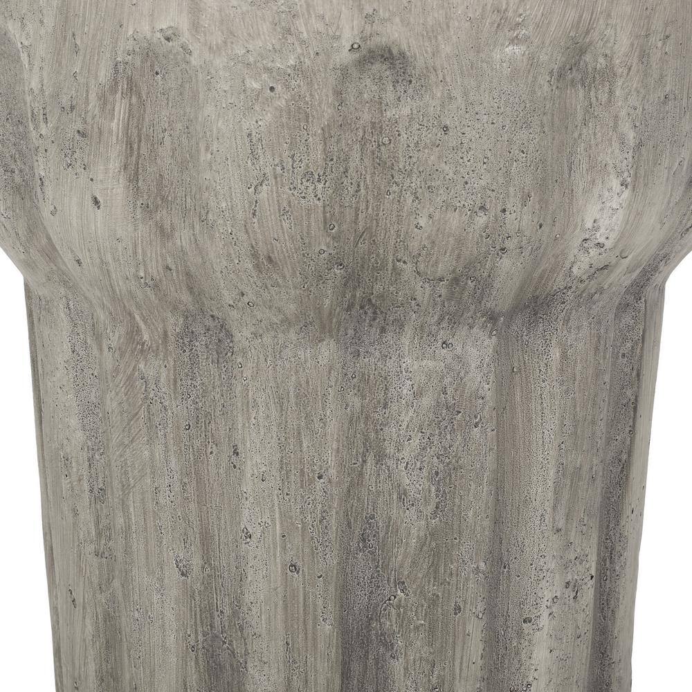 Canis Concrete Finish Outdoor Patio Side Table - thumbnail 9