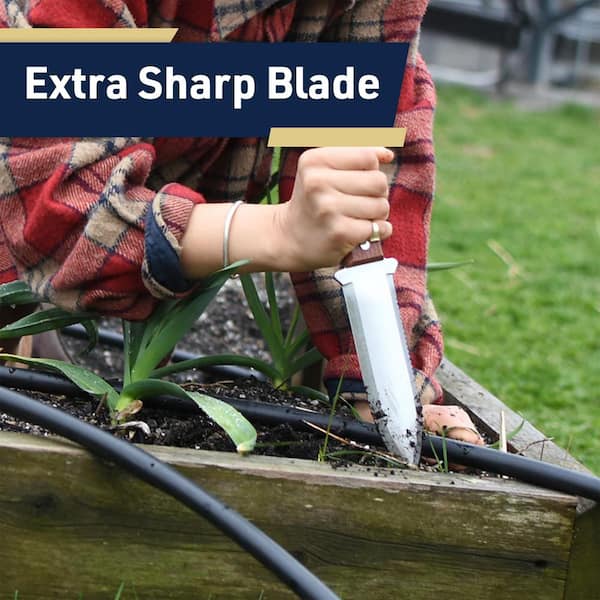 Pure Garden 4.1 in. Hori Hori Garden Weeding Knife Weeder GW63A04