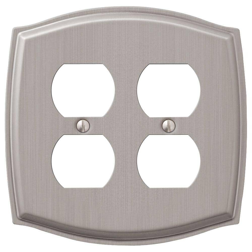 Vineyard 2-Gang 2 Duplex Steel Wall Plate - Brushed Nickel price history on PriceWatchPro