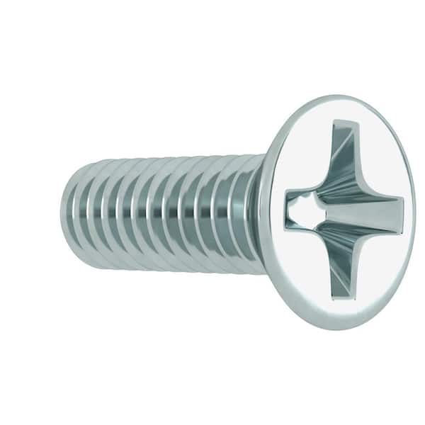 Everbilt #8-32 x 1 in. Phillips Flat Head Zinc Plated Machine Screw