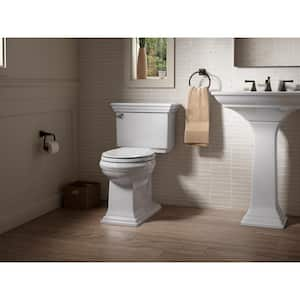 Memoirs 12 in. Rough In 2-Piece 1.28 GPF Single Flush Round Toilet in White Seat Not Included