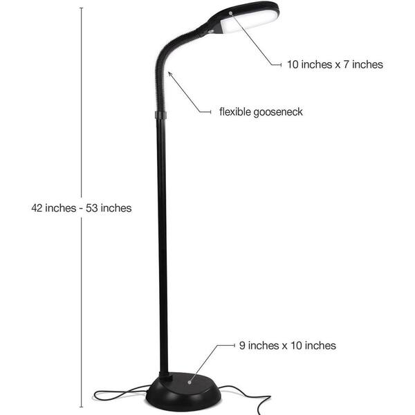 brightech litespan led reading and craft floor lamp