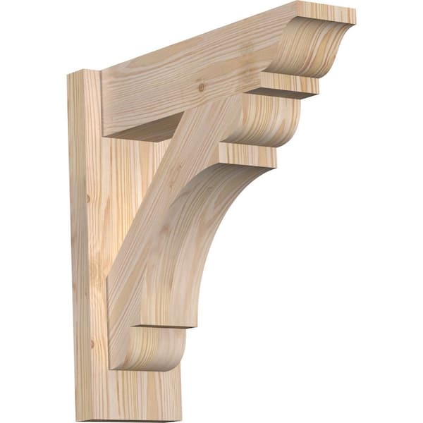 Ekena Millwork 6 in. x 18 in. x 18 in. Douglas Fir Olympic Traditional Smooth Outlooker