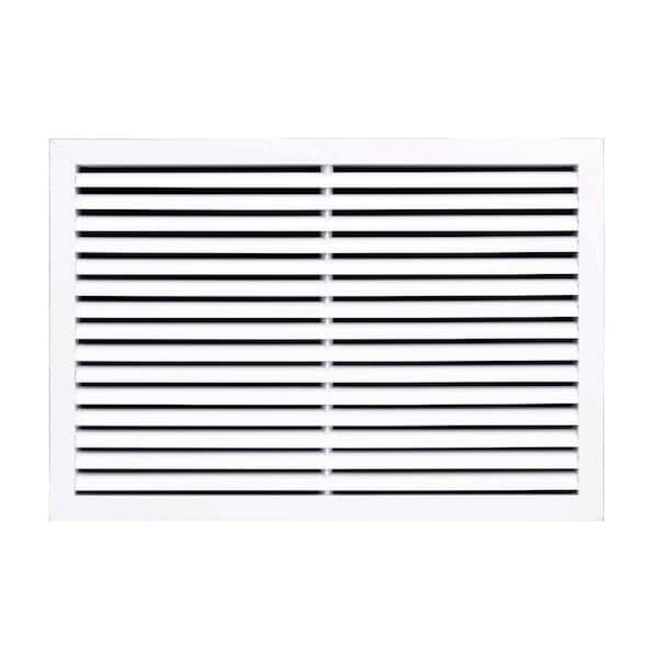 ACLAMINAIRE 24 in. x 16 in. Aluminum Return Air Grille in White