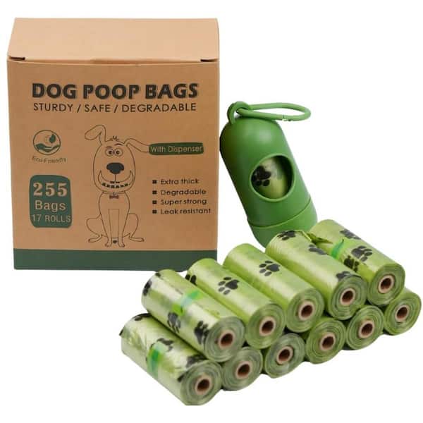 ATENGNES 255 Bags in 17 Volumes Outdoor Environmental Pet Poop Collection Bag Portable Pet Waste Poop Bag