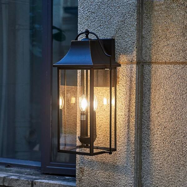 Little Tree Outdoor Classic 21 in. Matte Black Outdoor Hardwired