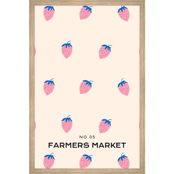 Unbranded "No 05 Farmers Market" by Marmont Hill Framed Food Art Print 30 in. x 20 in.