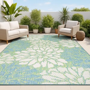 JONATHAN Y Zinnia Modern Floral Textured Weave Fuchsia/Light Gray