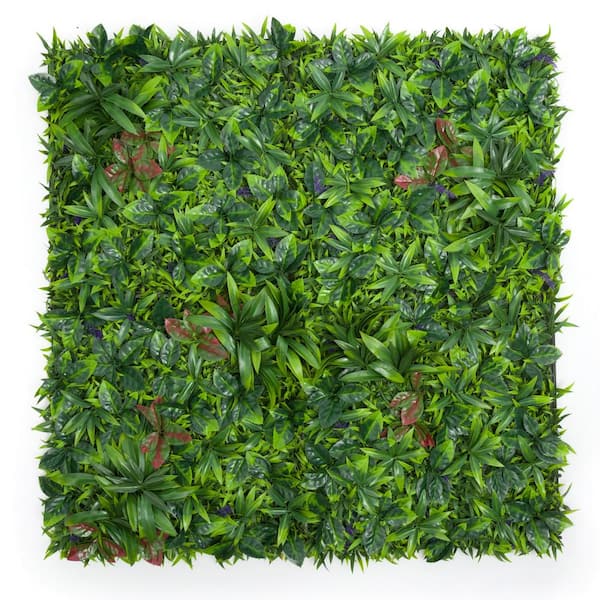 Ejoy 20 in. x 20 in. Artificial Topiary Hedge Panel with Backing AHB002, Set of 4-Pc