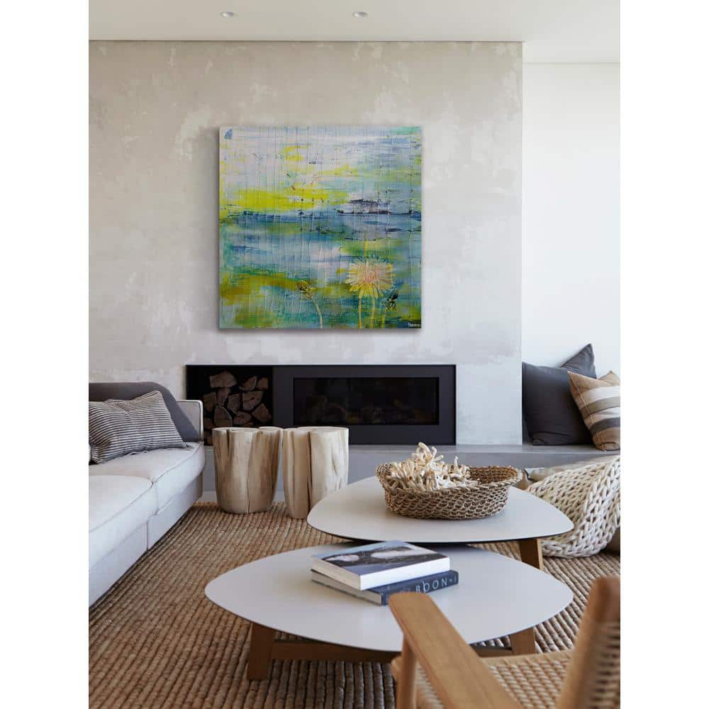 18 in. H x 18 in. W Water Blooms by Parvez Taj Printed Canvas Wall Art