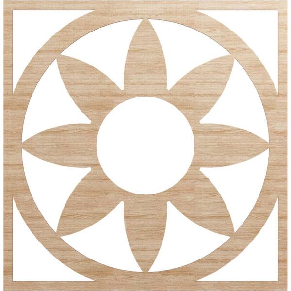 Ekena Millwork 0.375 in. x 36 in. x 36 in. Wood Medallion Moulding