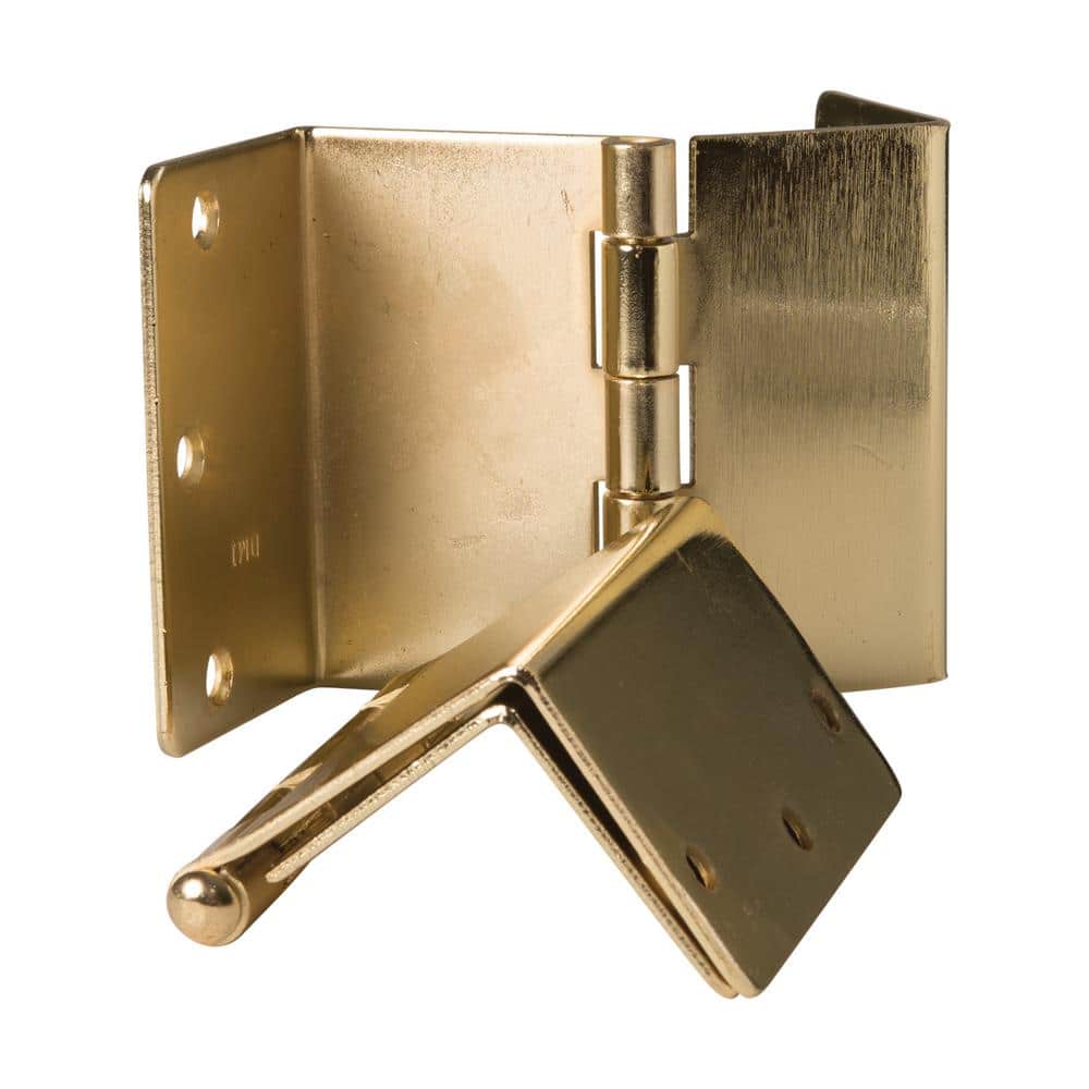 Brass Expandable Surface Mount Door Hinge, 4.5 Inches