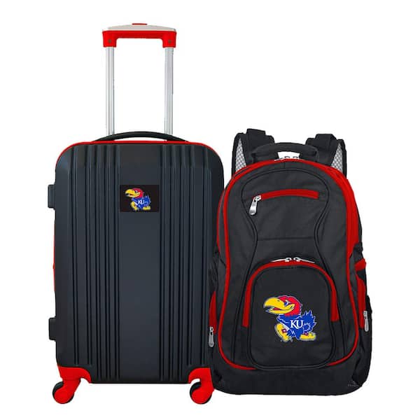 Mojo NCAA Kansas Jayhawks 2-Piece Set Luggage and Backpack