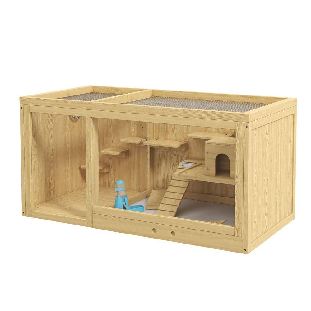 Maison Douce Pour Hamster - Cachette En Tissu Avec Coussin Amovible - Taille 26x26x26cm - Pour Petits Animaux (moins De 1.5kg)