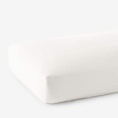 Company Cotton Wrinkle Free Sateen Creme Sateen King Fitted Sheet