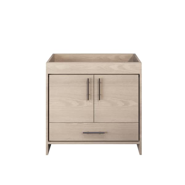 VOLPA USA AMERICAN CRAFTED VANITIES Pacific 36 in. W x 18 in. D Modern Bath Vanity Cabinet Only in Ash Gray