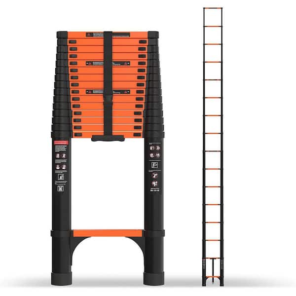 20.3 ft. Aluminum Telescoping Ladder, Portable Extension Folding Ladder, 330 lbs. Capacity