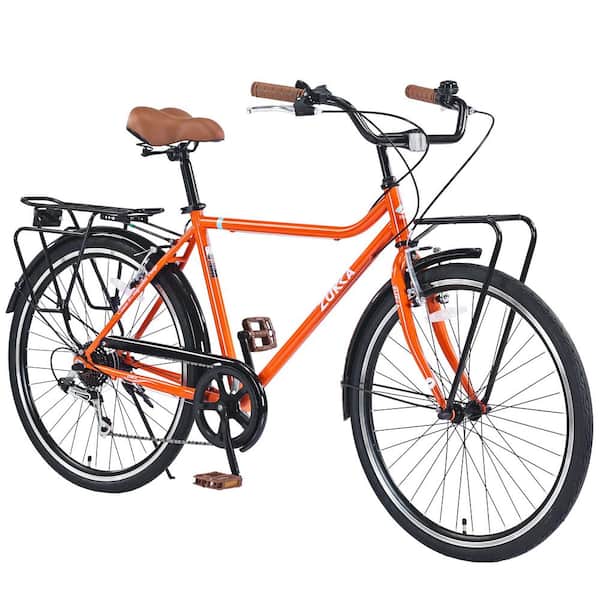 Cesicia 26 in. Orange Steel Mountain Bike with 21-Speed Cesicia 26 in. Orange Steel Mountain Bike with 21-Speed