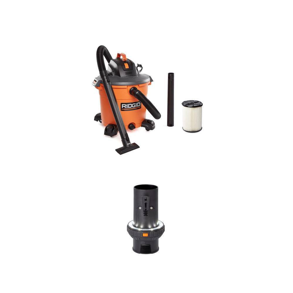 Reviews For RIDGID 16 Gal. 6.5 Peak HP NXT Shop Vacuum Wet Dry Vac With Cart Fine Dust Filter Locking Hose And Accessory Attachments Hd1800