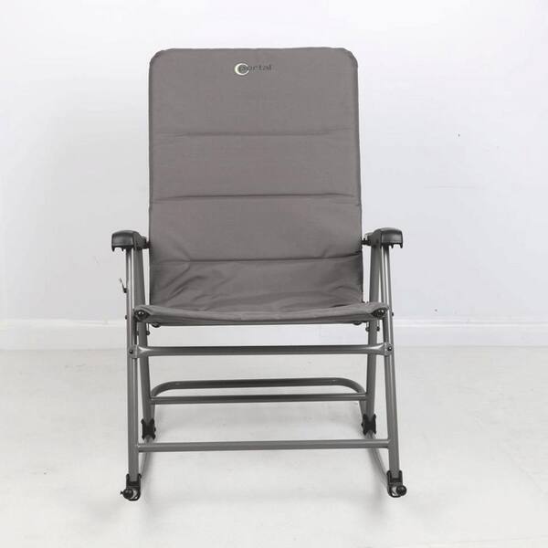 Oversized Folding Camping Rocker – Portal Outdoors Black