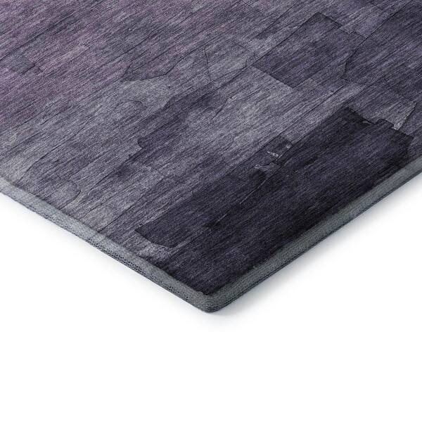 Mayfield Premium Machine Washable Abstract AMF1465 Lavender 3 ft. x 5 ft. Area Rug
